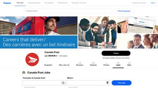Jobs at Canada Post | Indeed.com
