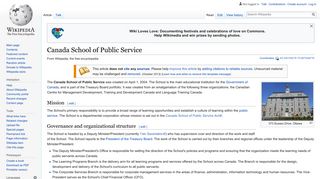 Canada School of Public Service - Wikipedia
