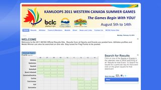 2011 Western Canada Summer Games Results > Home