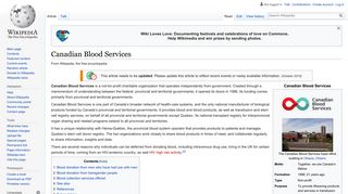 Canadian Blood Services - Wikipedia