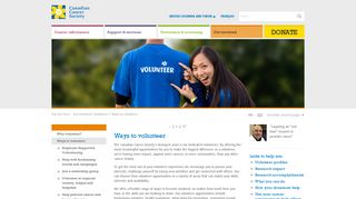 Ways to volunteer - Canadian Cancer Society