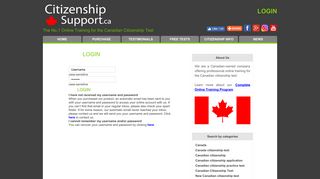 login - CANADIAN CITIZENSHIP TEST