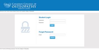 Canadian College of Osteopathy Student Login