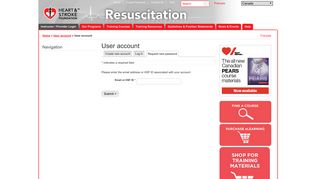 User account - Heart and Stroke Foundation
