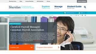 Certified Payroll Manager - Canadian Payroll Association | Sheridan ...