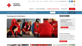 Training and Certification - Canadian Red Cross