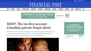 RESP: The tax-free account Canadian parents forgot about | Financial ...