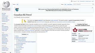 Canadian Ski Patrol - Wikipedia