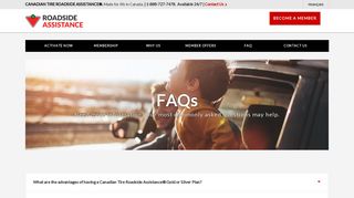 FAQs - Canadian Tire Roadside Assistance