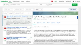 Canadian Tire Supply Chain Analyst Canada Jobs | Glassdoor.ca