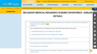 IBA GROUP MEDICAL INSURANCE SCHEME FOR ... - Canara Bank