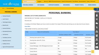 Personal Banking - Canara Bank