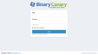 Binary Canary - Login