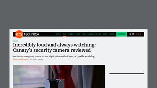 Incredibly loud and always watching: Canary's security camera ...
