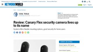 Review: Canary Flex security camera lives up to its name | Network ...