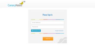 Login Page - Canary Care Solutions