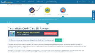 How to Pay Canara Bank Credit Card Bill Payment Online - BankBazaar