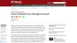 How to Delete Your Google Account | PCWorld