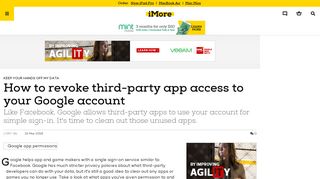 How to revoke third-party app access to your Google account | iMore