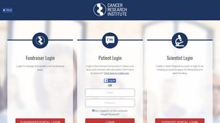 Login to the Community - Cancer Research Institute