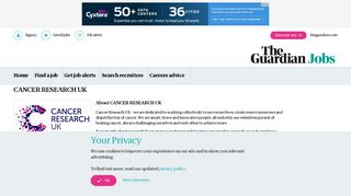 Jobs with CANCER RESEARCH UK | Guardian Jobs
