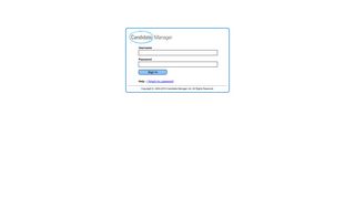 client login - Candidate Manager