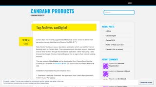 canDigital – canbank products