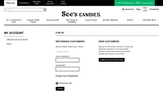 My See's Candies Account Login