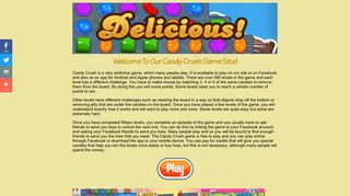 Candy Crush - play online without Facebook