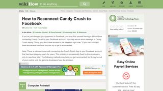 How to Reconnect Candy Crush to Facebook: 12 Steps (with Pictures)