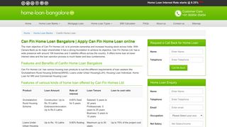 Canfin Homes - Home Loan in Bangalore