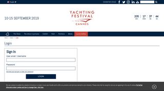 Login - Yachting Festival de Cannes - Le rendez-vous international de ...