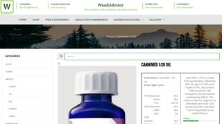 CanniMed 1:20 Oil - WeedAdvisor