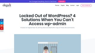Locked Out of WordPress? 4 Solutions When You Can't Access wp ...