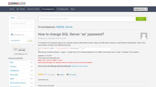How to change SQL Server “sa” password? - Powered by Kayako ...