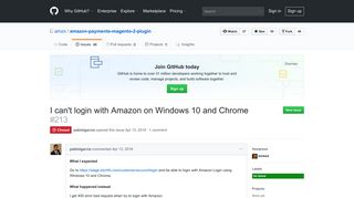 I can't login with Amazon on Windows 10 and Chrome · Issue #213 ...