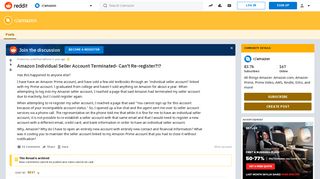 Amazon Individual Seller Account Terminated- Can't Re-register ...
