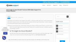 Can't Login to Asus Router? | Easy hacks to resolve with Baba Support
