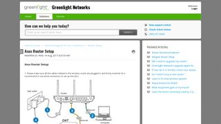 Asus Router Setup : Greenlight Networks