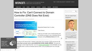 How to Fix: Can't Connect to Domain Controller (DNS Does Not Exist ...