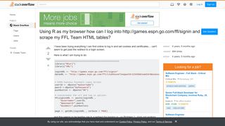 Using R as my browser how can I log into http://games.espn.go.com ...