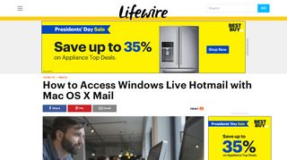 How to Access Windows Live Hotmail with Mac OS X Mail - Lifewire