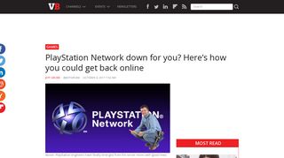 PlayStation Network down for you? Here's how you could get back ...