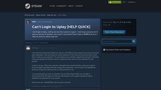 Can't Login to Uplay [HELP QUICK] :: Help and Tips - Steam Community