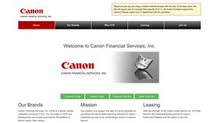 Canon Financial Services : Home
