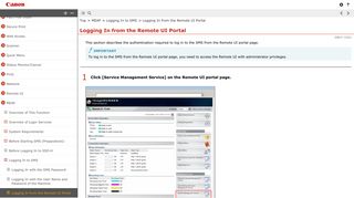 Logging In from the Remote UI Portal - Canon - imageRUNNER ...