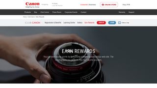 Earn Rewards - [Canon Hongkong Company Limited]
