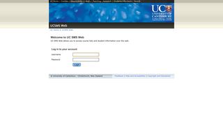UC Student Login - University of Canterbury