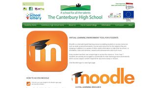 Canterbury High School Moodle vle - The Canterbury Academy