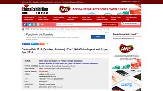 Canton Fair 2018 (October, Autumn) - The 124th China Import and ...